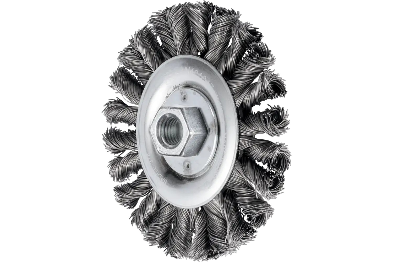 Picture of Pferd Full Cable Knot Wheel Brush Combitwist® Hd 4-1/2" Dia. .020" Cs 5/8-11 Arbor